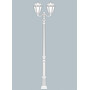 Stalp de iluminat ornamental pentru gradina echipat, 3.6ml, 2 brate, E27, 2x8.5W, CCT set, IP55, Fumagalli, Siloe, Karmel 3000 Ofir