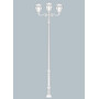 Stalp de iluminat ornamental pentru gradina echipat, 4.2ml, 2+1 brate, E27, 3x8.5W, CCT set, IP55, Fumagalli, Siloe, Karmel 4000 Adam