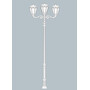 Stalp de iluminat ornamental pentru gradina echipat, 4.2ml, 3+1 brate, E27, 4x11W, CCT set, IP55, Fumagalli, Siloe, Karmel 3500 Adam