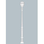 Stalp de iluminat ornamental pentru gradina echipat, 4ml, E27, 15W, CCT set, IP55, Fumagalli, Siloe, Karmel 3500 Adam