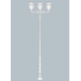 Stalp de iluminat ornamental pentru gradina echipat, 4.7ml, 3 brate, E27, 3x11W, CCT set, IP55, Fumagalli, Siloe, Karmel 3500