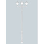 Stalp de iluminat ornamental pentru gradina echipat, 4.2ml, 3+1 brate, E27, 4x15W, CCT set, IP55, Fumagalli, Tobia, Karmel 3500 Adam