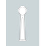 Stalp de iluminat modern pentru gradina echipat, 1ml, E27, Fumagalli, Gabri Remi, Maddi
