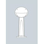 Stalp de iluminat modern pentru gradina echipat, 0.7ml, E27, Fumagalli, MiniGabri Remi, Lucia-EL