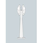 Stalp de iluminat modern pentru gradina echipat, 1ml, 2 brate, GX53, 2x11.3W, CCT set, IP66, Fumagalli, Gabri, Maddi-VE