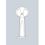 Stalp de iluminat modern pentru gradina echipat, 0.7ml, GX53, 11.3W, CCT set, IP66, Fumagalli, MiniGabri Remi, Lucia-GD