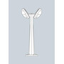 Stalp de iluminat modern pentru gradina echipat, 1ml, 2 brate, GX53, 2x17W, CCT set, IP66, Fumagalli, Gabri Remi, Maddi-HL