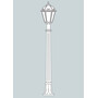 Stalp de iluminat ornamental pentru gradina echipat, 1.5ml, E27, 11W, CCT set, IP55, Fumagalli, Salem, Aloe'.R