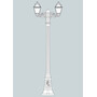 Stalp de iluminat ornamental pentru gradina echipat, 1.8ml, 2 brate, E27, 2x6.5W, Fumagalli, Mary, Artu' Bisso