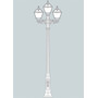 Stalp de iluminat ornamental pentru gradina echipat, 2.5ml, 2+1 brate, E27, 3x6.5W, Fumagalli, Golia, Ricu Bisso