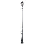 Stalp de iluminat ornamental pentru gradina echipat, 3.5ml, E27, 15W, CCT set, IP55, Fumagalli, Noemi, Tabor