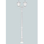 Stalp de iluminat ornamental pentru gradina echipat, 3.6ml, 2 brate, E27, 2x15W, CCT set, IP55, Fumagalli, Noemi, Karmel 3000 Ofir