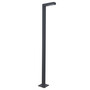 Stalp de iluminat ornamental pentru gradina echipat, grafit, 2.36ml, LED, 8.4W, 3000K, Norlys, Asker Pole