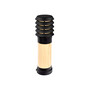 Stalp de iluminat ornamental pentru gradina echipat, negru, 0.49ml, LED, 8.5W, 3000K, dimabil, insertie lemn natural, Norlys, Alta