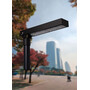 Corp de iluminat LED pentru stalp stradal, 3000K, 470x110x50mm, negru, 39.8W, IP65, Norlys