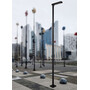 Corp de iluminat LED pentru stalp stradal, 3000K, 470x110x50mm, negru, 39.8W, IP65, Norlys