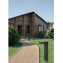 Stalp de iluminat ornamental pentru gradina echipat, grafit, 0.55ml, LED, 10W, 3000K, dimabil, Norlys, Asker Bollard
