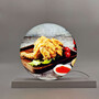 Caseta luminoasa LED magnetica, rotunda, 220mm, 6500K, IP20, 12VDC, seria magnetic baza, abcMIX, CS1236