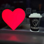 Caseta luminoasa LED magnetica, ceasca cafea 3D, 140mm, 6500K, IP20, 12VDC, seria magnetic baza, abcMIX, CS1240