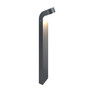 Stalp de iluminat ornamental pentru gradina echipat, grafit, 0.80ml, LED, 8.2W, 3000K, senzor de prezenta, Norlys, Molde