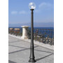 Stalp de iluminat modern pentru gradina echipat, 1.8ml, E27, 11W, CCT set, tip glob, IP55, Fumagalli, Globe 250 Modern, Danilo