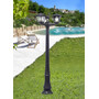 Stalp de iluminat modern pentru gradina echipat, 2ml, 3 brate, E27, 3x6.5W, Fumagalli, Roby, Dino Nardo