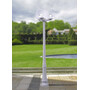 Stalp de iluminat modern pentru gradina echipat, 2.3ml, 3 brate, E27, 3x6.5W, Fumagalli, Globe 300 Modern, Emilio Nardo