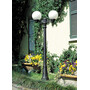 Stalp de iluminat ornamental pentru gradina echipat, 2.4ml, 2 brate, E27, 2x6.5W, Fumagalli, Globe 250 Classic, Ricu Bisso