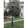 Stalp de iluminat ornamental pentru gradina echipat, 2ml, 3 brate, E27, 3x6.5W, Fumagalli, Golia, Gigi Bisso