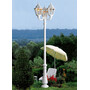 Stalp de iluminat ornamental pentru gradina echipat, 2.7ml, 3 brate, E27, 3x50W, 3000K, Fumagalli, Noemi, Nebo Ofir