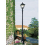 Stalp de iluminat ornamental pentru gradina echipat, 3ml, E27, 30W, CCT set, IP55, Fumagalli, Tobia, Nebo