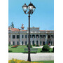 Stalp de iluminat ornamental pentru gradina echipat, 3.6ml, 3 brate, E27, 3x8.5W, CCT set, IP55, Fumagalli, Simon, Tabor Ofir