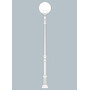 Stalp de iluminat ornamental pentru gradina echipat, 3.5ml, H.FC1, E27, Fumagalli, Globe 500 Classic, Karmel 3000