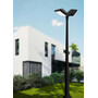 Stalp de iluminat modern pentru gradina echipat, 3.7ml, 2 brate, E27, Fumagalli, Rosa, Ektor 3500