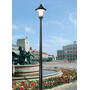 Stalp de iluminat modern pentru parcuri echipat, 4.3ml, E27, 60W, 4000K, Fumagalli, Gino 500, Akille 3500