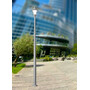 Stalp de iluminat modern pentru parcuri echipat, 3.8ml, E27, 60W, 3000K, Fumagalli, Remo 500, Akille 3000