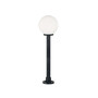 Stalp de iluminat modern pentru gradina echipat, 1ml, E27, 11W, CCT set, tip glob, IP55, Fumagalli, Globe 250 Modern, Argo 800