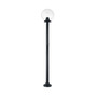 Stalp de iluminat modern pentru gradina echipat, 1.8ml, E27, 11W, CCT set, tip glob, IP55, Fumagalli, Globe 250 Modern, Febo 1500