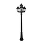 Stalp de iluminat ornamental pentru gradina echipat, 2ml, 3+1 brate, E27, 4x8.5W, CCT set, IP55, Fumagalli, Anna, Artu' Bisso