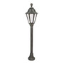 Stalp de iluminat ornamental pentru gradina echipat, 1ml, E27, 8.5W, CCT set, IP55, Fumagalli, Rut, Mizar