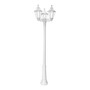 Stalp de iluminat ornamental pentru gradina echipat, 2.5ml, 3 brate, E27, 3x6.5W, Fumagalli, Rut, Ricu Bisso