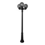 Stalp de iluminat ornamental pentru gradina echipat, 2.35ml, 3 brate, E27, 3x8.5W, CCT set, IP55, Fumagalli, Globe 250 Classic, Ricu Bisso