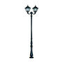 Stalp de iluminat ornamental pentru gradina echipat, 3.6ml, 2 brate, E27, 2x11W, CCT set, IP55, Fumagalli, Tobia, Tabor Ofir