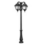 Stalp de iluminat ornamental pentru gradina echipat, 2.7ml, 3 brate, E27, 3x30W, CCT set, IP55, Fumagalli, Simon, Nebo Ofir