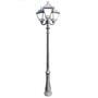 Stalp de iluminat ornamental pentru gradina echipat, 3.1ml, 3 brate, E27, Fumagalli, Simon, Nebo Ofir