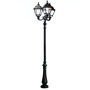 Stalp de iluminat ornamental pentru gradina echipat, 3.1ml, 3 brate, E27, 3x30W, CCT set, IP55, Fumagalli, Simon, Nebo Ofir