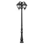 Stalp de iluminat ornamental pentru gradina echipat, 3.2ml, 3 brate jos, E27, Fumagalli, Simon, Tabor Ofir