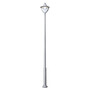 Stalp de iluminat modern pentru gradina echipat, 4.6ml, E27, 50W, 3000K, Fumagalli, Beppe 400, Ektor 4000