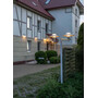 Stalp de iluminat modern pentru gradina echipat, 2ml, 2 brate, E27, IP65, Scania, ElmarCo
