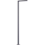 Stalp de iluminat modern pentru parcuri echipat, 2.5ml, LED, 4000K, 1 brat, 2x8.5W, IP65, Way LO, ElmarCo